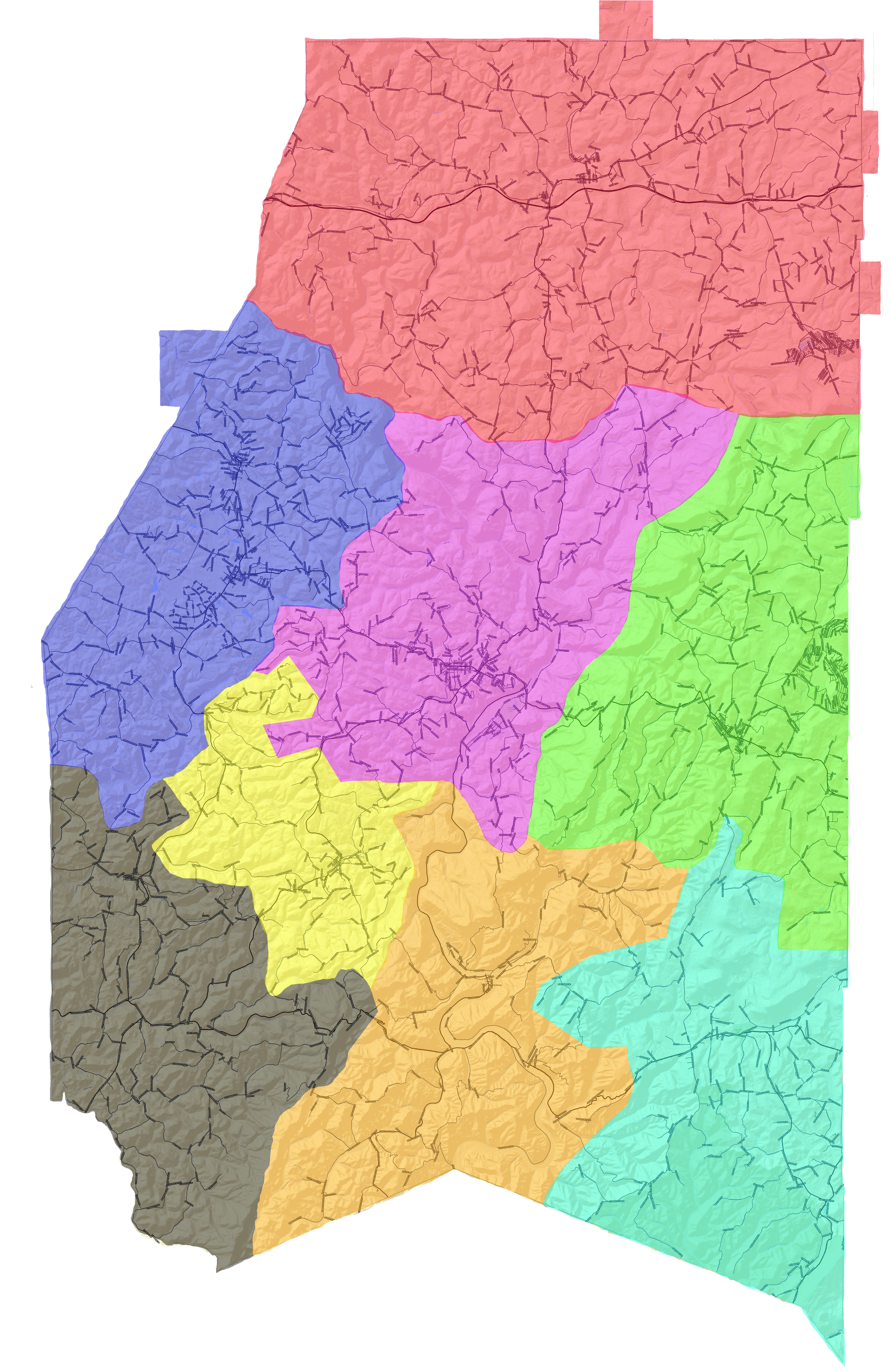 Preston County Wv Map Preston County Schools Attendance Zones